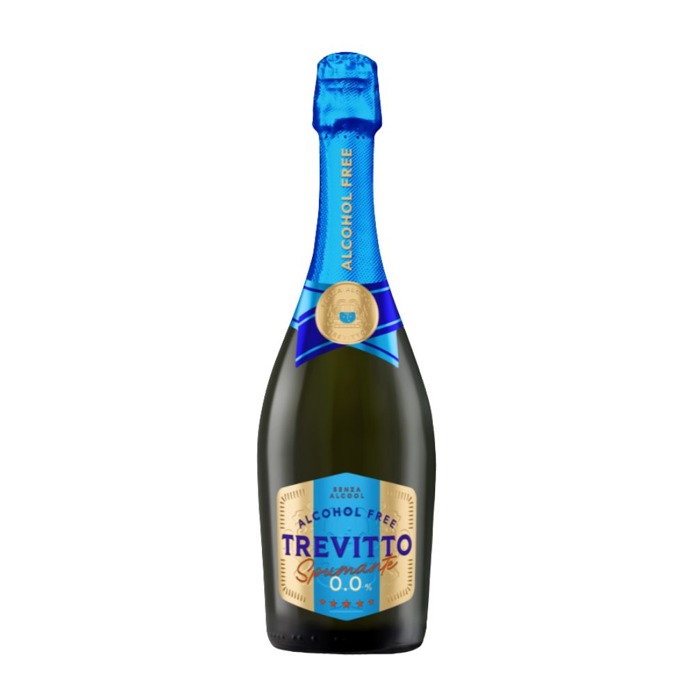 Wino musujące Stock Prosecco Trevitto Bianco 0% białe wytrawne 750 ml