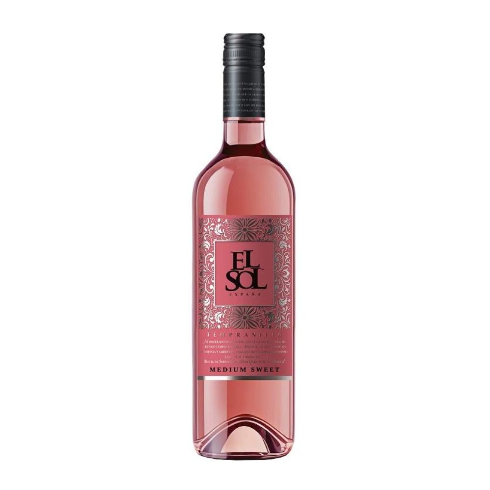 Wino El Sol Tempranillo 9% różowe półsłodkie 750 ml