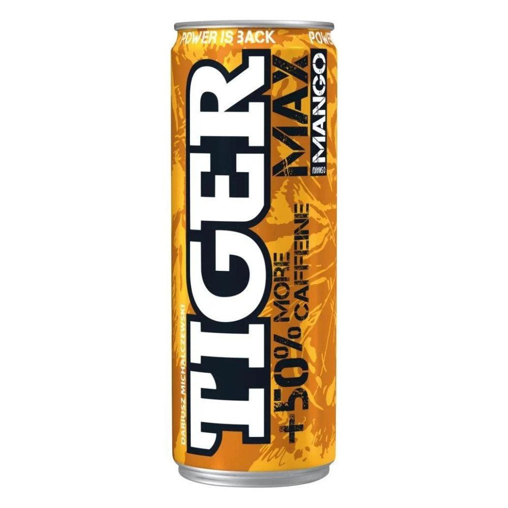 Napój energetyczny Tiger Max Mango 250 ml Puszka DRS