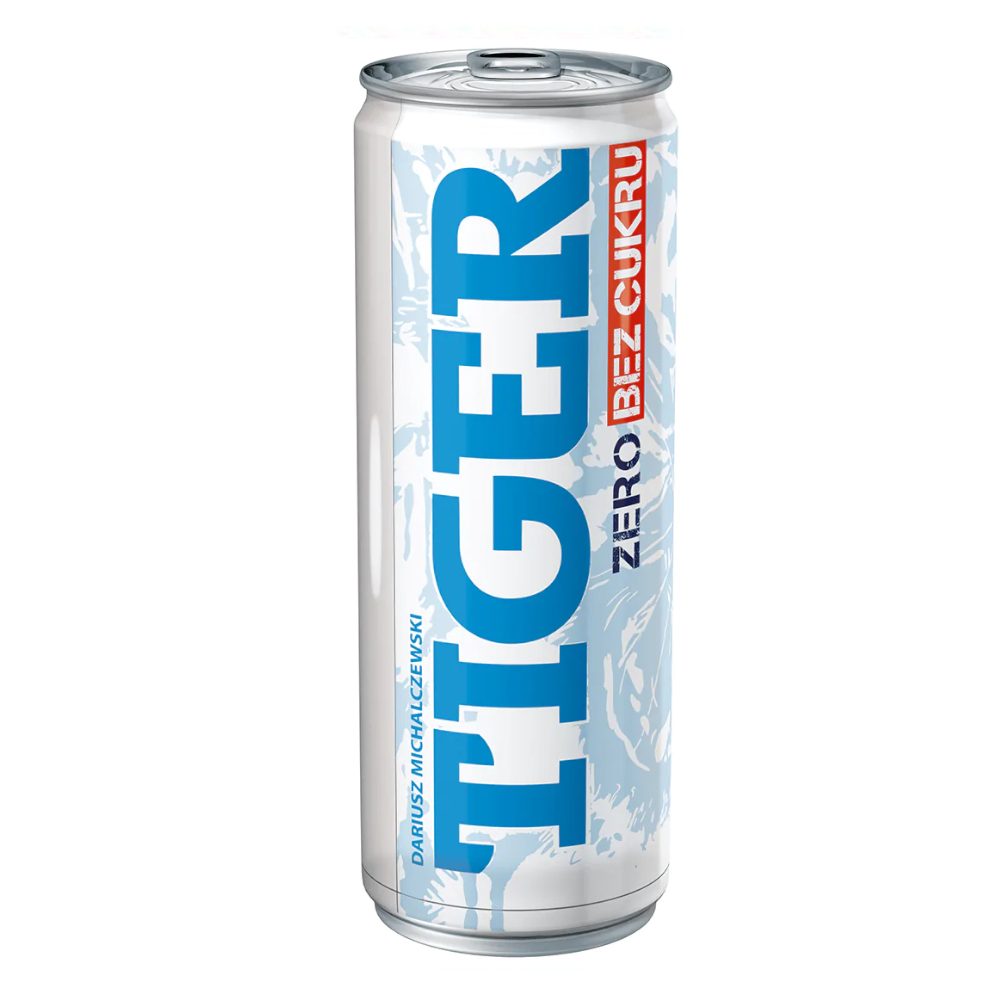 Energetyk Tiger Bez Cukru 250 ml puszka DRS