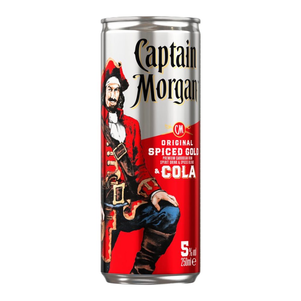 Drink Captain Morgan & Cola 5% 250 ml Puszka DRS