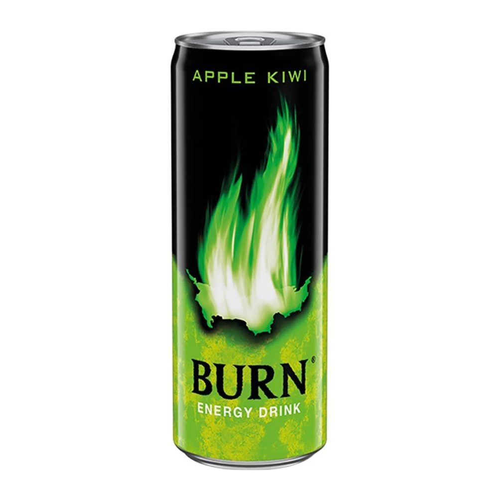 Energetyk Burn Apple Kiwi 250 ml puszka DRS