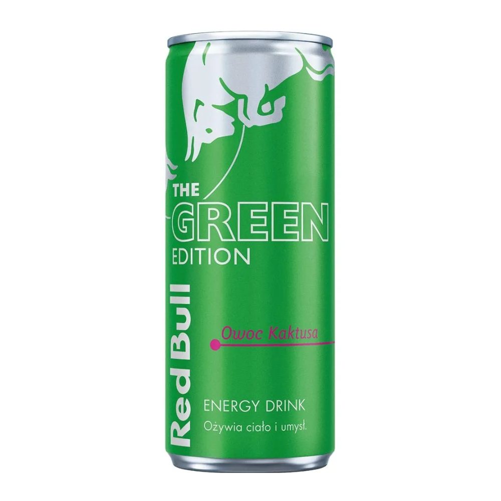 Energetyk Red Bull Green Owoc Kaktusa 250 ml puszka DRS