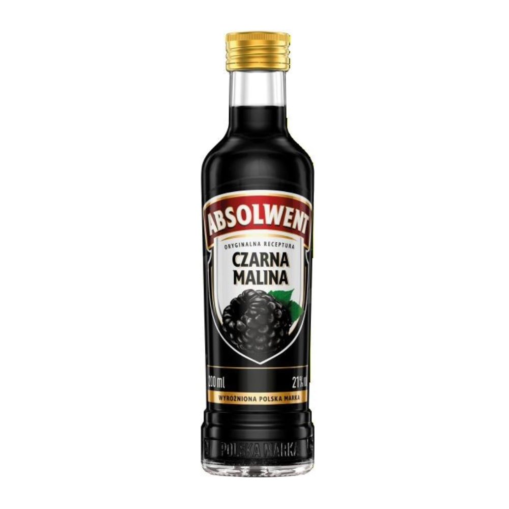 Likier Absolwent Czarna Malina 21% 200 ml