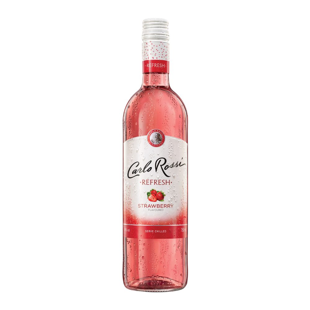 Wino Carlo Rossi Refresh Strawberry 10% różowe słodkie 750 ml