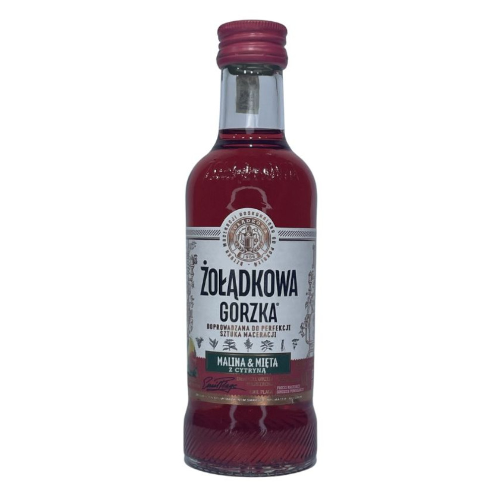 Wódka Żołądkowa Gorzka Malina Mięta z Cytryna 25% 200 ml