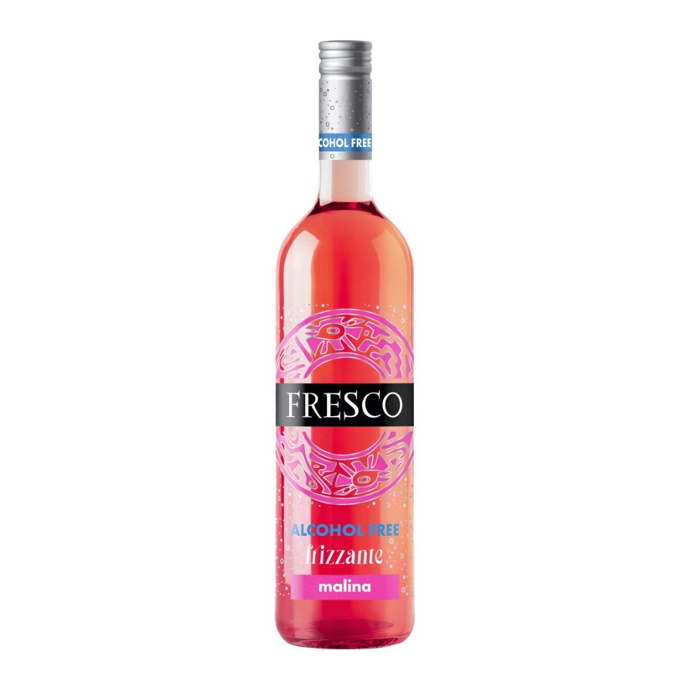 Wino Fresco Frizzante Free malina 0% różowe słodkie 750 ml