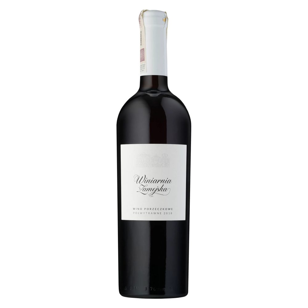 Wino Winiarnia Zamojska Czerwona Porzeczka 9% czerwone półwytrawne 750 ml