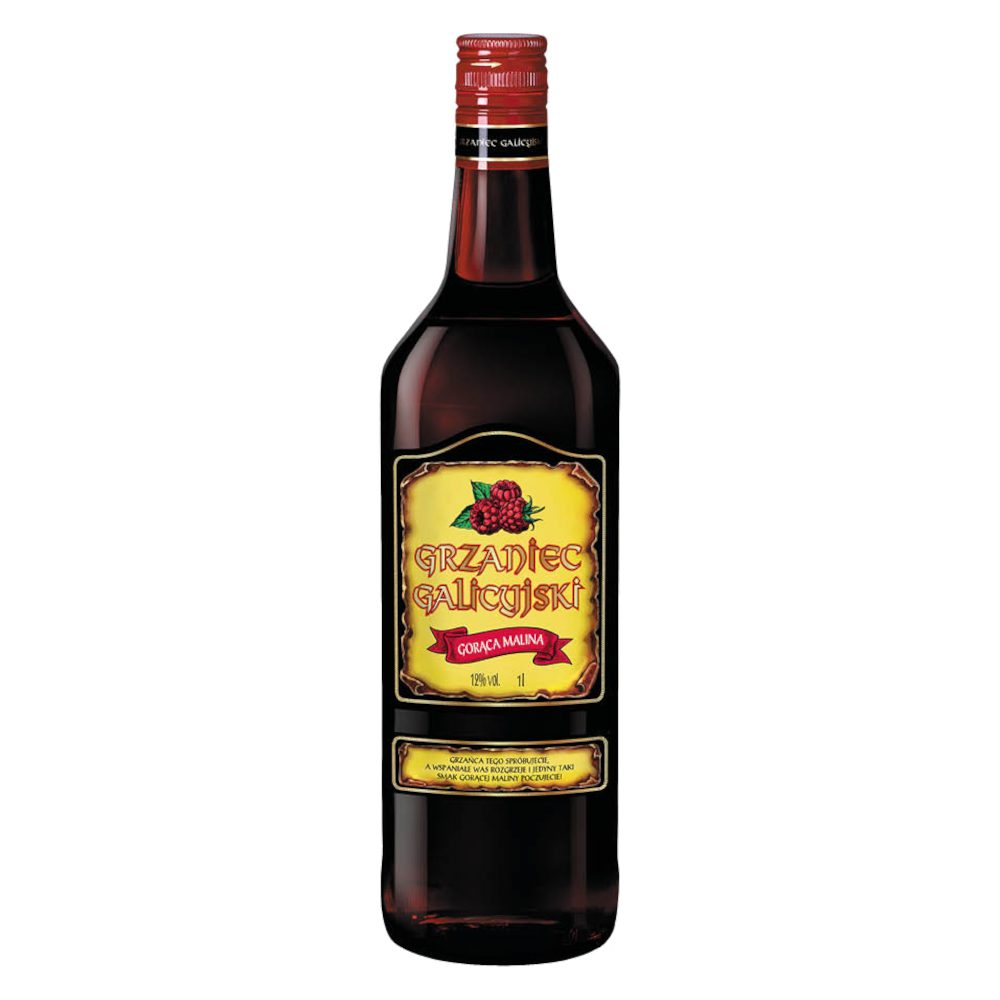 Wino Grzaniec Galicyjski Gorąca Malina 12% czerwone słodkie 1000 ml