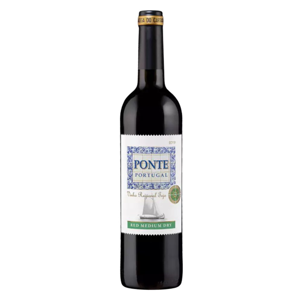 Wino Ponte Portugal Tejo 13% czerwone półwytrawne 750 ml