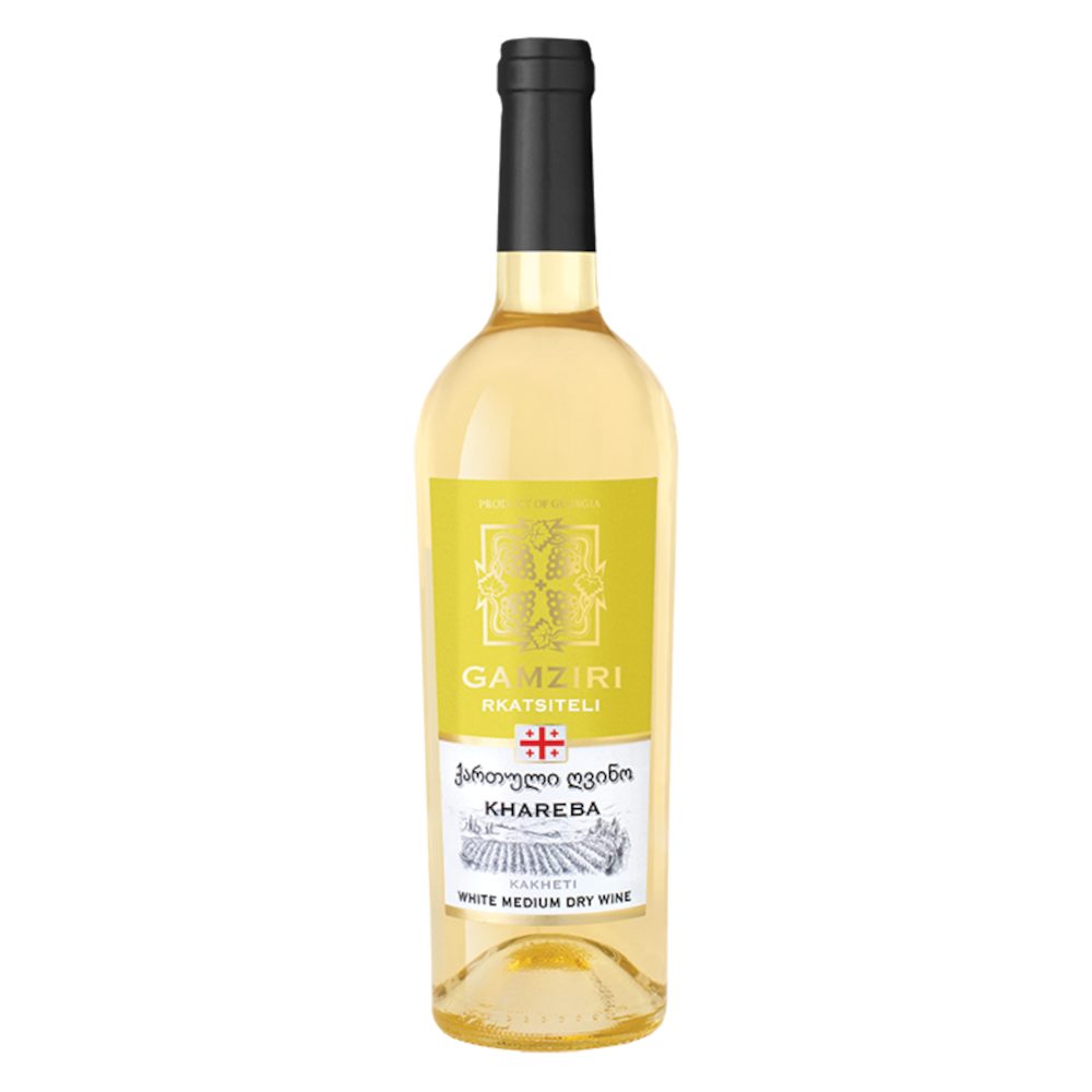 Wino Gamziri Rkatsiteli 12% białe półwytrawne 750 ml