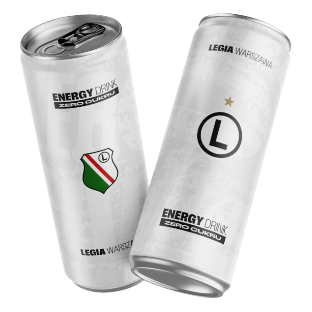 Napój energetyczny WFD Legia Energy Zero gazowany 250 ml