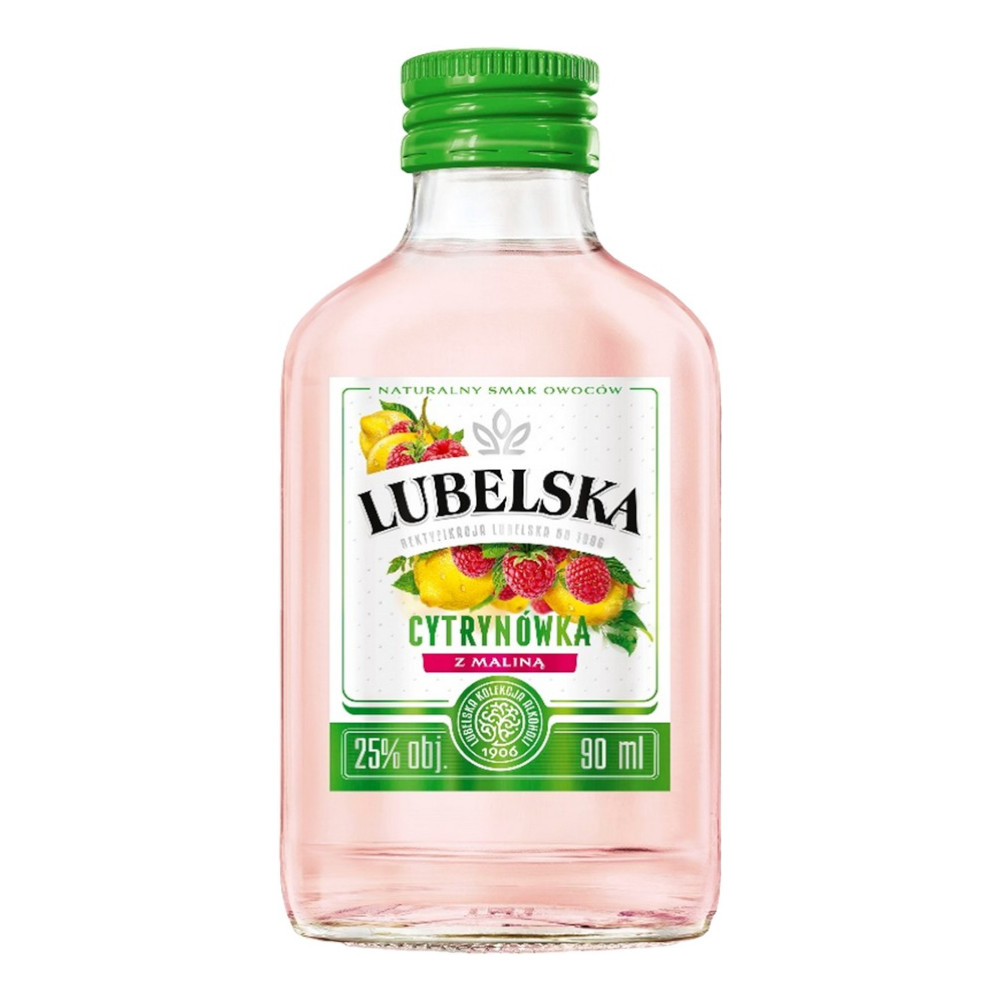 Likier Lubelska Cytrynówka z Maliną 25% 90 ml