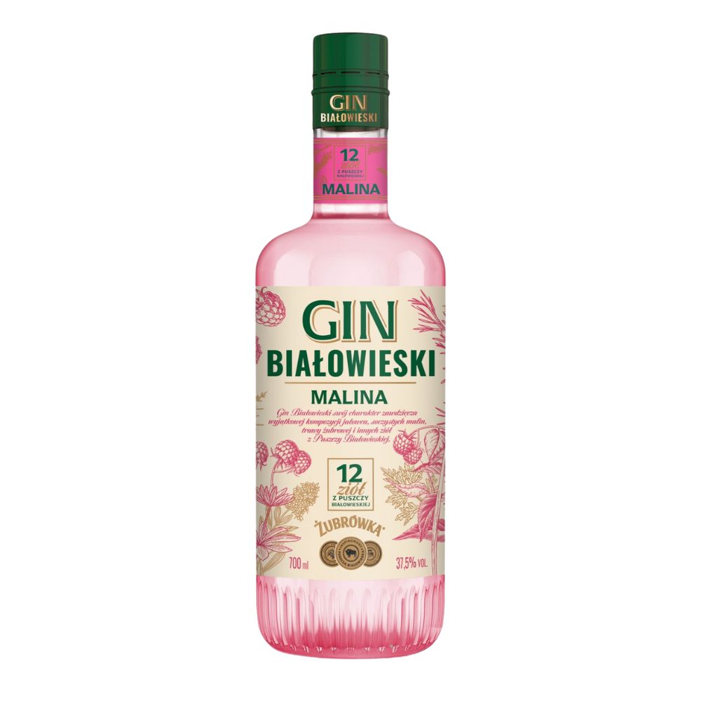 Gin Białowieski Malina 37,5% 700 ml