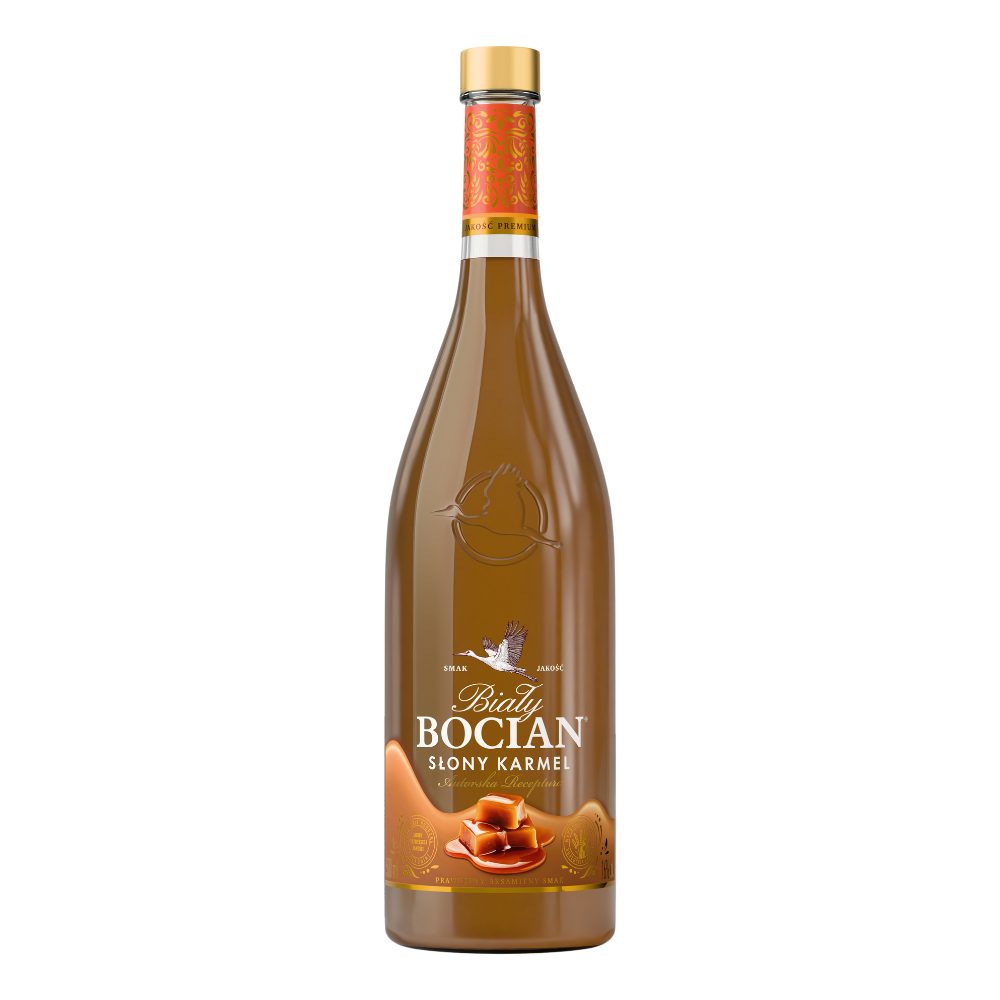 Likier Biały Bocian Słony Karmel 16% 500 ml