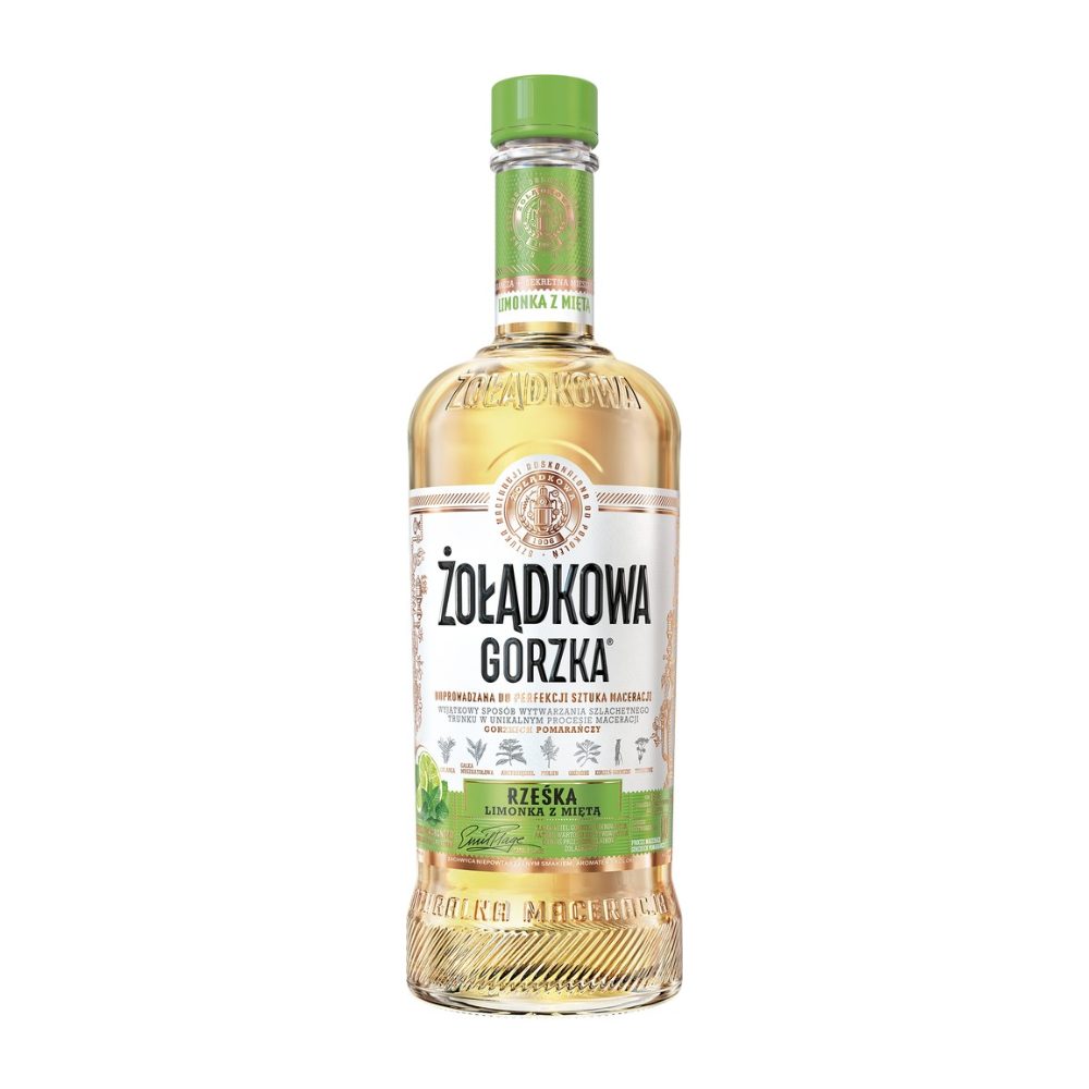 Wódka Żołądkowa Gorzka Rześka Limonka z Miętą 25% 500 ml