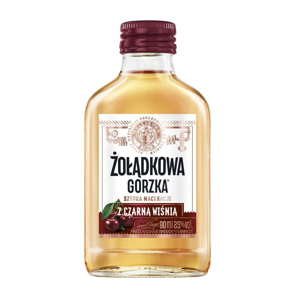 Żołądkowa Gorzka z Czarną Wiśnią 25% 90 ml