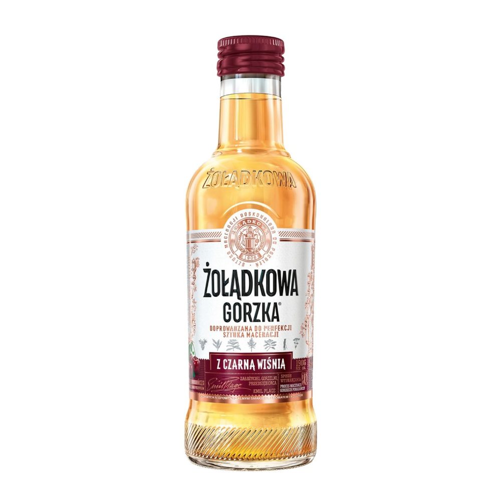 Żołądkowa Gorzka z Czarną Wiśnią 25% 200 ml